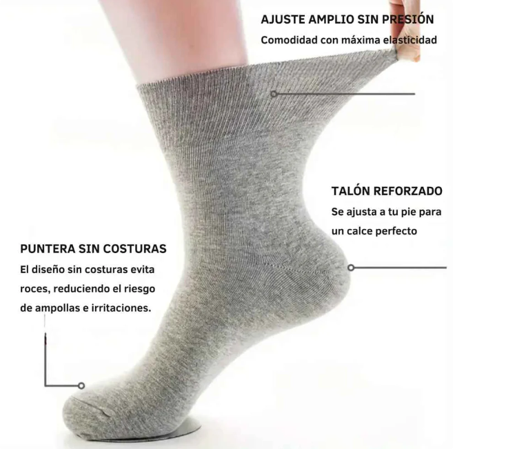 Calcetines sin costuras que no aprietan ni dejan marcas - solo comodidad todo el dia.| pack 12 pares